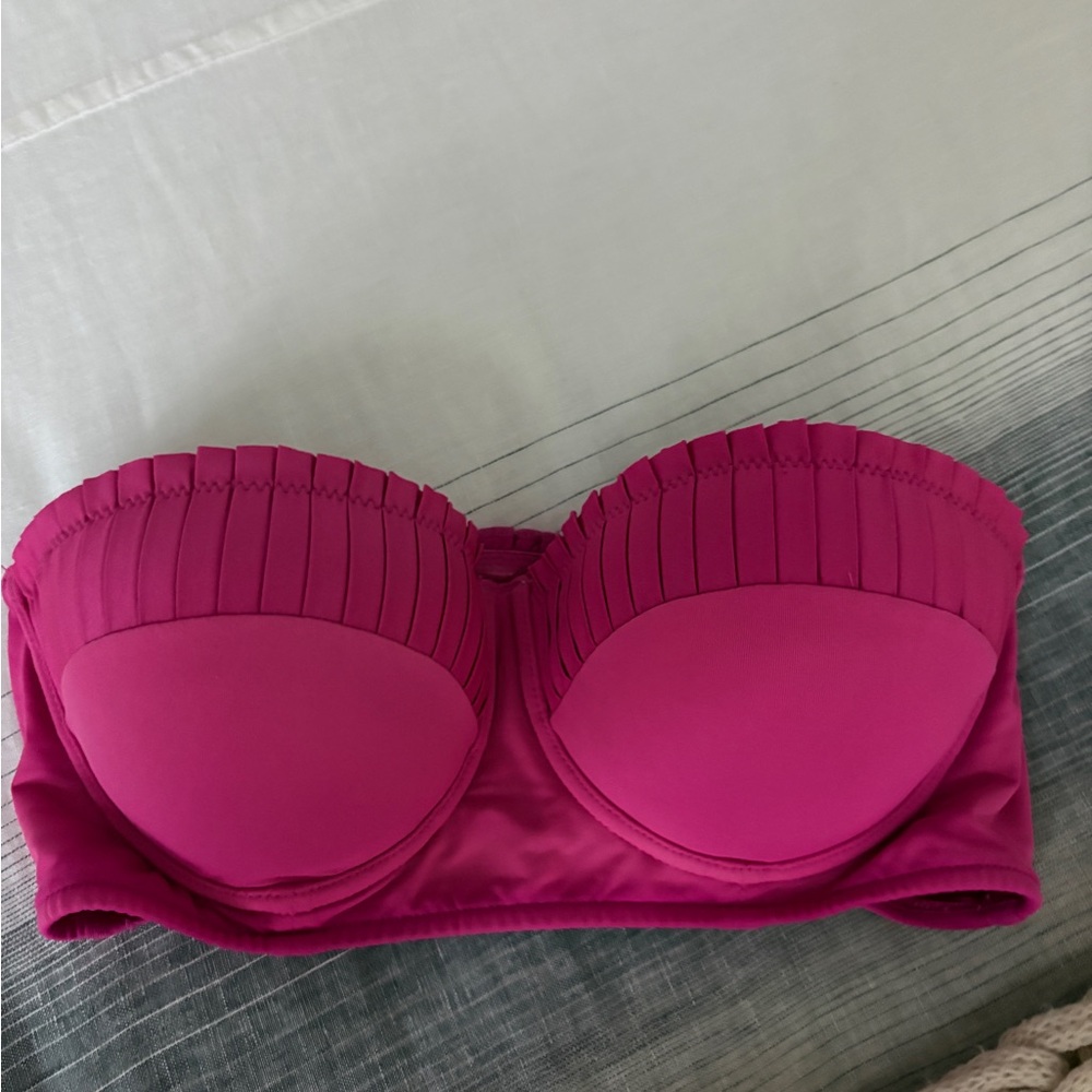 Seafolly Vibrant Pink Bandeau Size 8